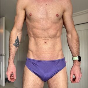 AussieBum Mens Purple Swim Briefs